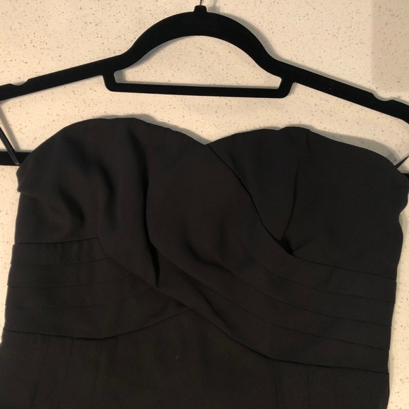Strapless Black Cocktail Dress - Size 2 - Picture 2 of 4